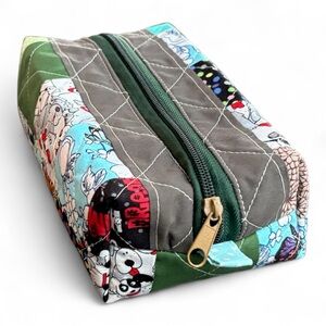 Colorful Quilted Zipper Pouch